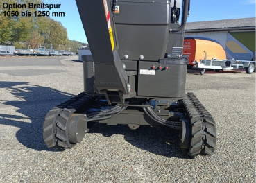 Minibagger 1,2 t inkl. Schaufel 300 mm, hydr. Daumengreifer und Schnellkuppler